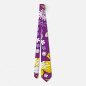 Naadloos Floral Pattern Stropdas (Achterkant)