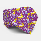 Naadloos Floral Pattern Stropdas (Opgerold)