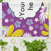 Naadloos Floral Pattern Theedoek (Gevouwen)