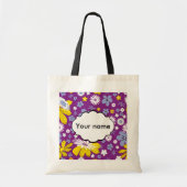 Naadloos Floral Pattern Tote Bag (Voorkant)