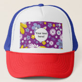 Naadloos Floral Pattern Trucker Pet (Voorkant)