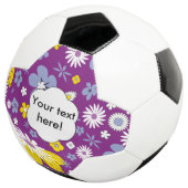 Naadloos Floral Pattern Voetbal (Drie kwart)