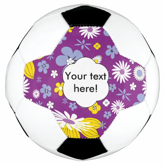 Naadloos Floral Pattern Voetbal (Voorkant)