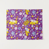 Naadloos Floral Pattern Wandkleed (Voorkant (horizontaal))