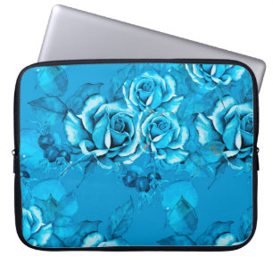 Naadloos Floral Pattern. Waterverf. Modus Laptop Sleeve