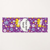 Naadloos Floral Pattern Yogamat (Voorkant (horizontaal))
