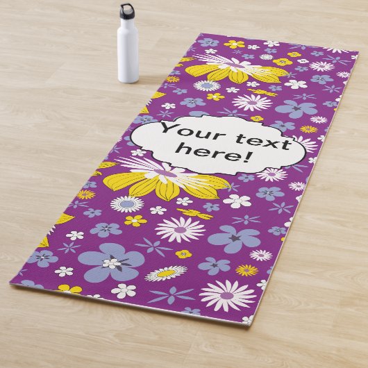 Naadloos Floral Pattern Yogamat (In situ)