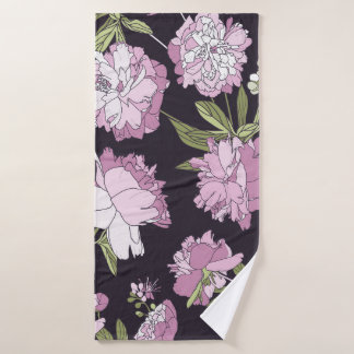 Naadloos floreel patroon - een bouquet pinda's. wo badhanddoek