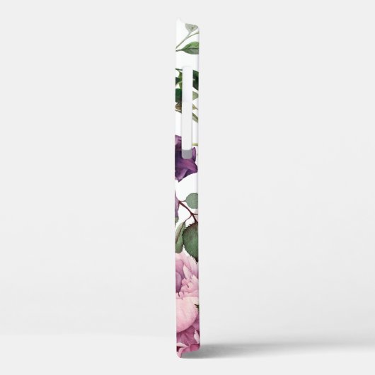 Naadloos floreel patroon met rozen, waterverf. Case-Mate iPhone case (Achterkant / Links)
