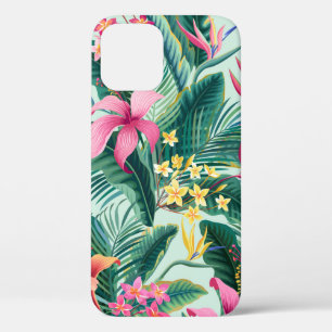 naadloos floreel tropisch patroon met hibiscus en Case-Mate iPhone case