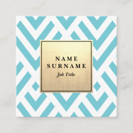 Naadloos GeometricPattern GoldSquare-Visitekaartje Vierkante Visitekaartje