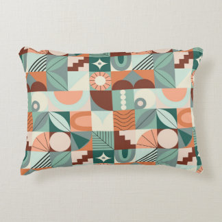 Naadloos geometrisch, abstract mozaïekpatroon. accent kussen