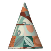 Naadloos geometrisch, abstract mozaïekpatroon. feesthoedjes (Rechts)