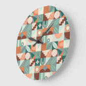 Naadloos geometrisch, abstract mozaïekpatroon. grote klok (Hoek)