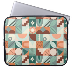 Naadloos geometrisch, abstract mozaïekpatroon. laptop sleeve