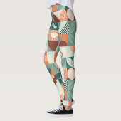 Naadloos geometrisch, abstract mozaïekpatroon. leggings (Links)
