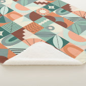 Naadloos geometrisch, abstract mozaïekpatroon. sherpa deken (3/4)