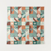 Naadloos geometrisch, abstract mozaïekpatroon. wandkleed (Voorkant (horizontaal))