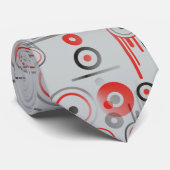 Naadloos geometrisch abstract ontwerp + uw ideeën stropdas (Opgerold)