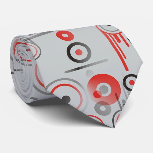 Naadloos geometrisch abstract ontwerp + uw ideeën stropdas (Opgerold)