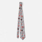 Naadloos geometrisch abstract ontwerp + uw ideeën stropdas (Achterkant)