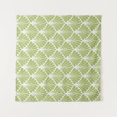 Naadloos geometrisch Art Deco Pattern. Abstracte v Wandkleed (Voorkant (horizontaal))
