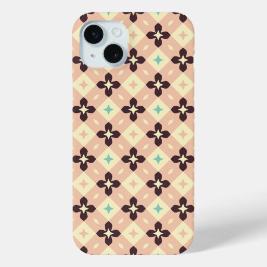 Naadloos geometrisch bloempatroon Case-Mate iPhone case (Achterkant)