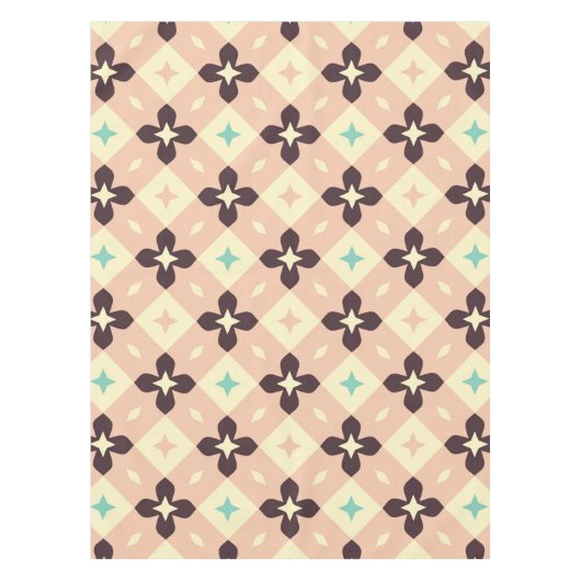 Naadloos geometrisch bloempatroon tafelkleed (Voorkant)