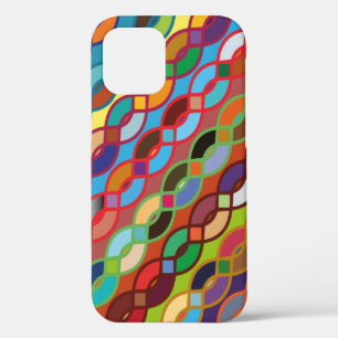 Naadloos geometrisch meerkleurig kettingpatroon Case-Mate iPhone case