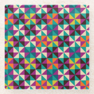 Naadloos geometrisch, modern patroonontwerp. glazen onderzetter