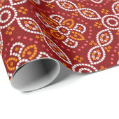 Naadloos geometrisch patoda bandhani patroon cadeaupapier (Rol Hoek)