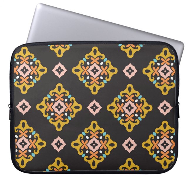 Naadloos geometrisch patroon. Abstract textuurontw Laptop Sleeve (Voorkant)