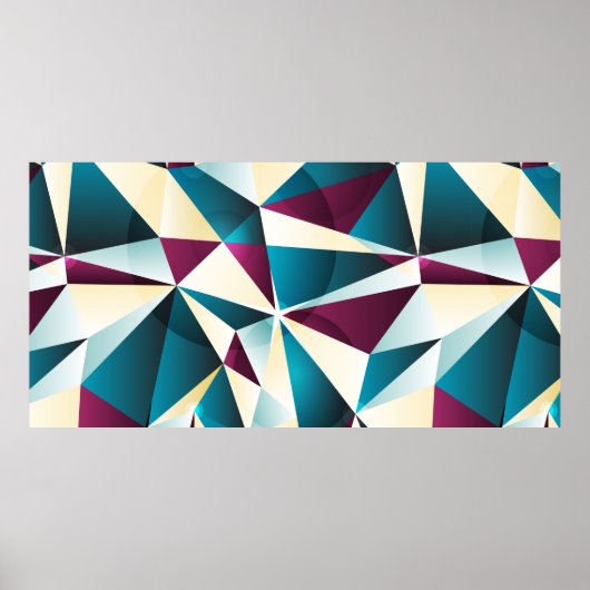 Naadloos geometrisch patroon.  afbeelding i poster (Voorkant)