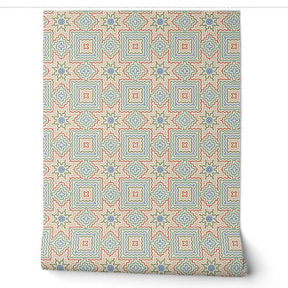 Naadloos geometrisch patroon behang