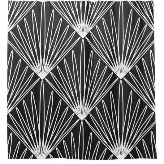 Naadloos geometrisch patroon douchegordijn (Voorkant)