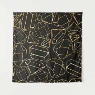 Naadloos geometrisch patroon in retro 80s stijl. P Wandkleed
