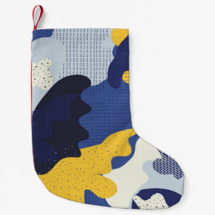 Naadloos geometrisch patroon met abstracte camoufl kleine kerstsok
