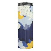 Naadloos geometrisch patroon met abstracte camoufl thermosbeker (Achterkant)