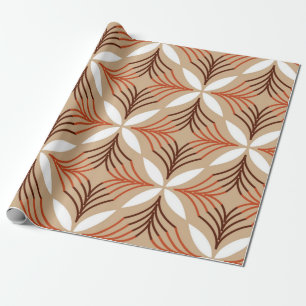 Naadloos geometrisch patroon met bloemen cadeaupapier