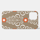 Naadloos geometrisch patroon met bloemen Case-Mate iPhone case (Achterkant (horizontaal))