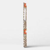 Naadloos geometrisch patroon met bloemen Case-Mate iPhone case (Achterkant / Links)