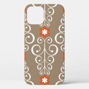 Naadloos geometrisch patroon met bloemen Case-Mate iPhone case
