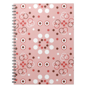 Naadloos geometrisch patroon met cirkels notitieboek