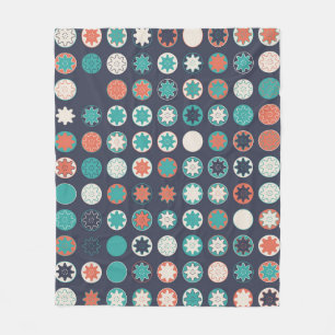 naadloos geometrisch patroon met gekleurde element fleece deken