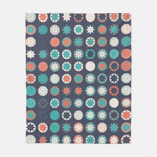 naadloos geometrisch patroon met gekleurde element fleece deken (Voorkant)