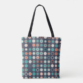 naadloos geometrisch patroon met gekleurde element tote bag (Achterkant)