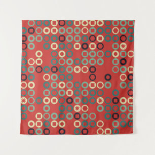 naadloos geometrisch patroon met gekleurde element wandkleed