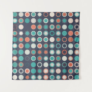 naadloos geometrisch patroon met gekleurde element wandkleed