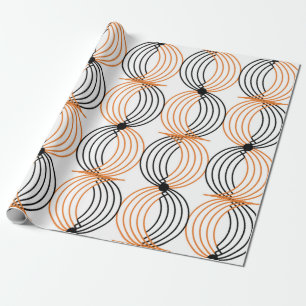 Naadloos geometrisch patroon met golvende lijnen cadeaupapier