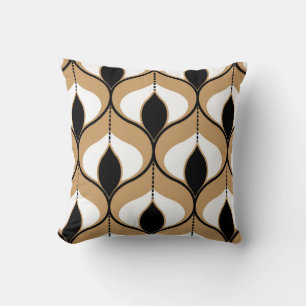 Naadloos geometrisch patroon met golvende lijnen. kussen